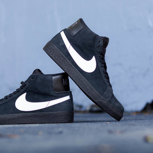 NIKE SB ZOOM BLAZER MID BLACK WHITE
