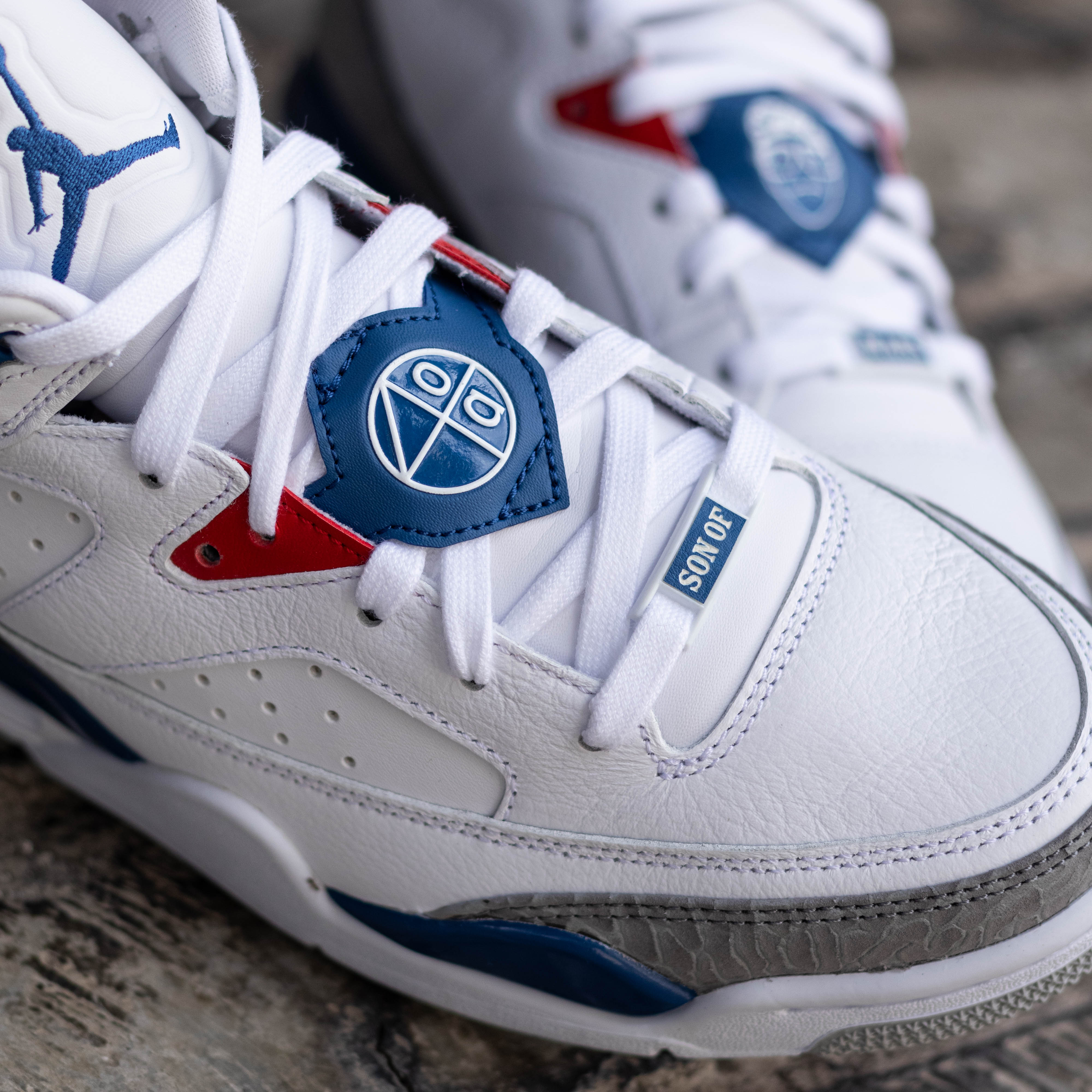 JORDAN SON OF MARS WHITE BLUE RED