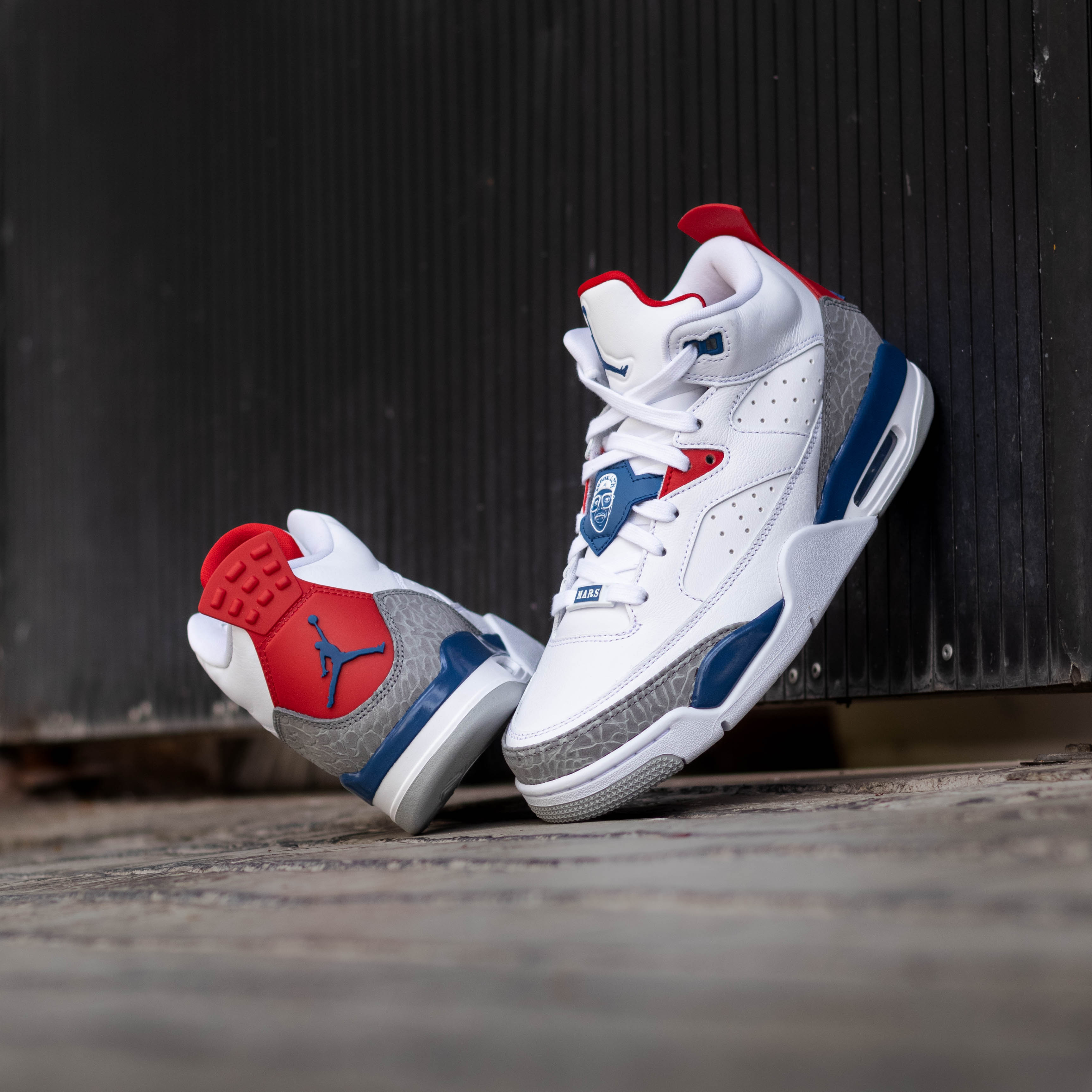 JORDAN SON OF MARS WHITE BLUE RED