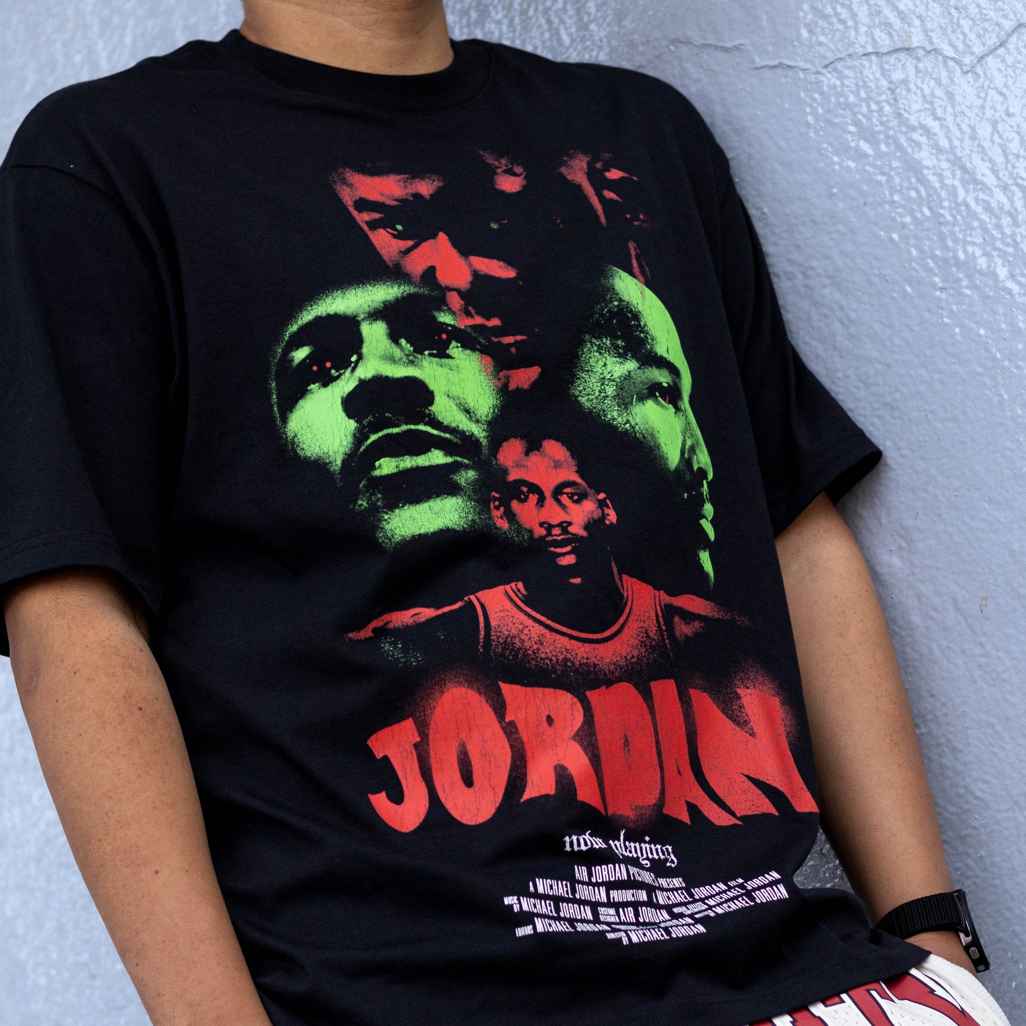 JORDAN TEE FACES BLACK