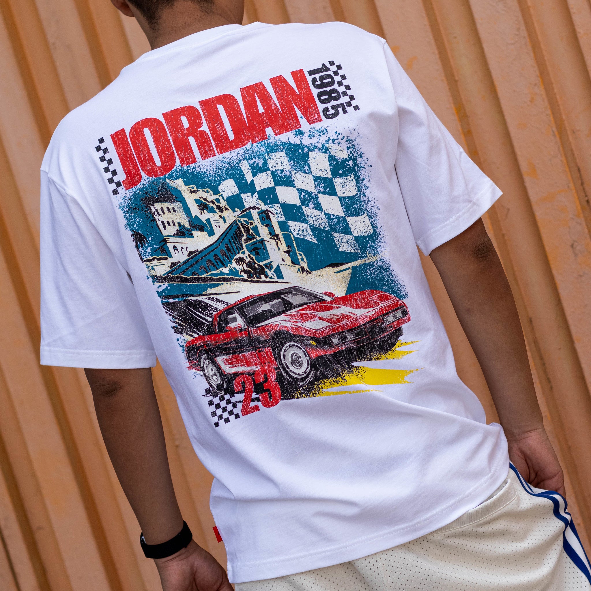 JORDAN TEE CAR WHITE