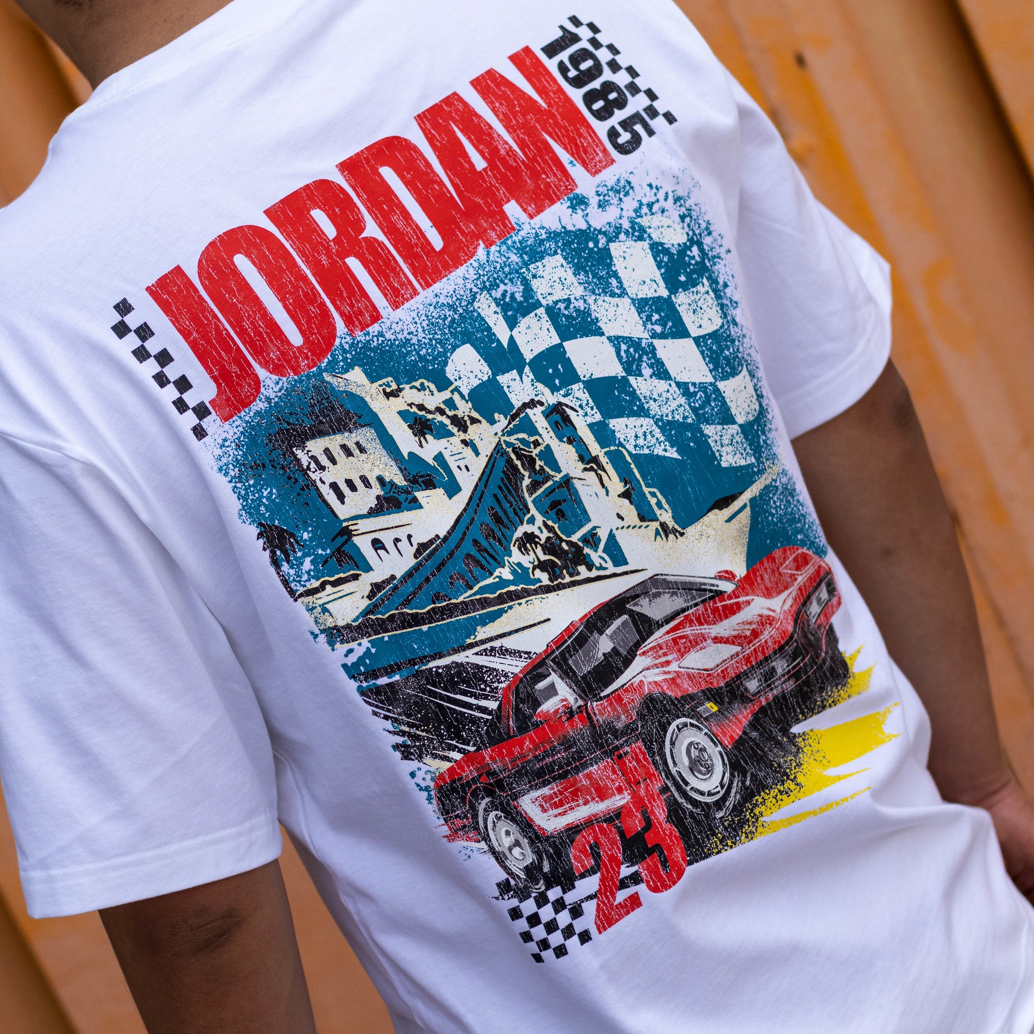 JORDAN TEE CAR WHITE