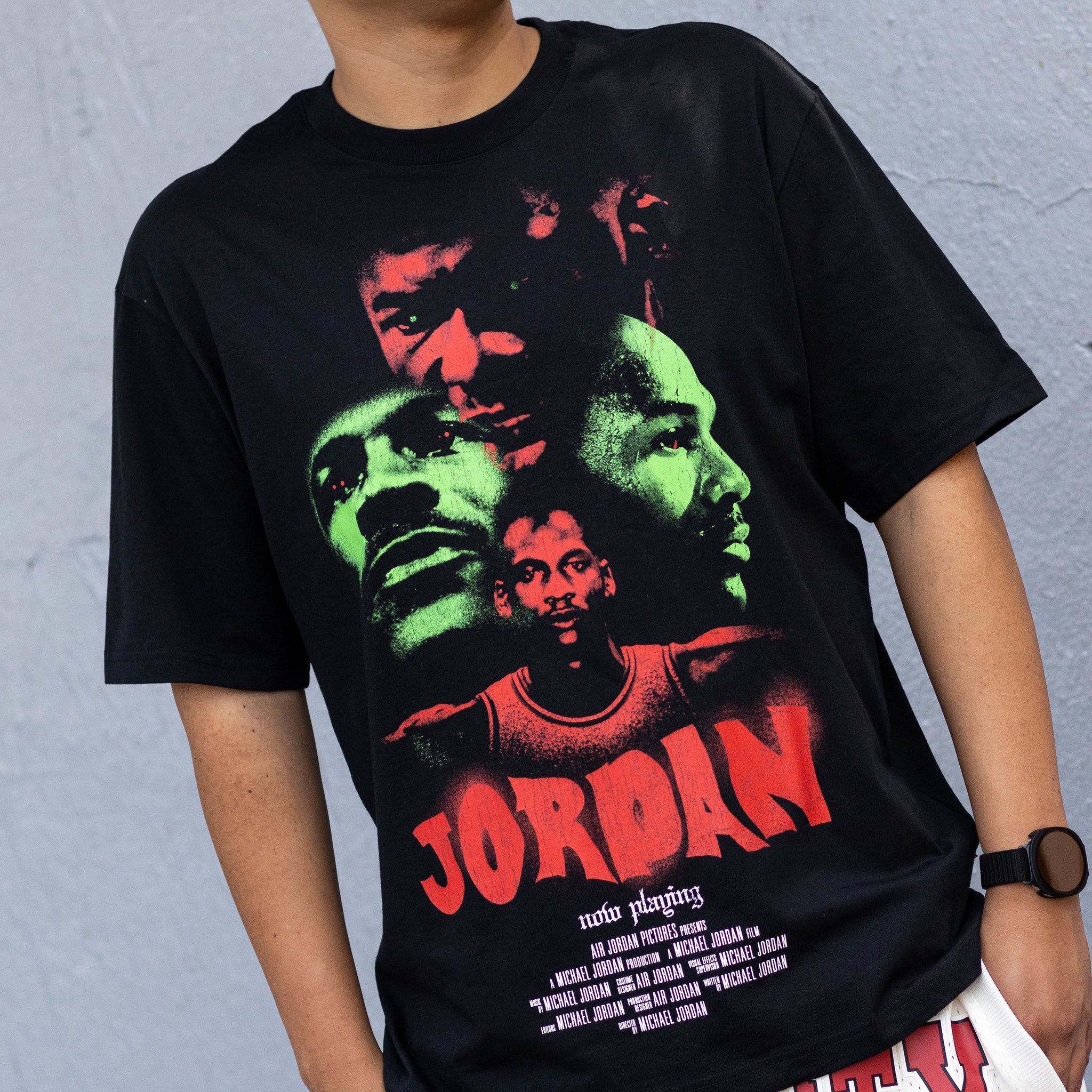 JORDAN TEE FACES BLACK