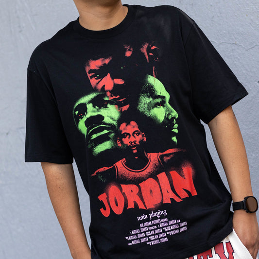 JORDAN TEE FACES BLACK