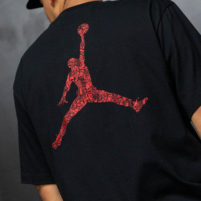 JORDAN TEE BLACK JUMPMAN LASER