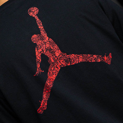 JORDAN TEE BLACK JUMPMAN LASER