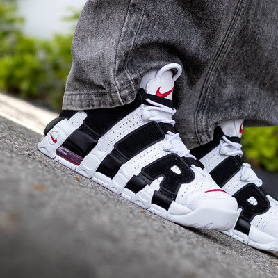 NIKE AIR MORE UPTEMPO WHITE BLACK GS