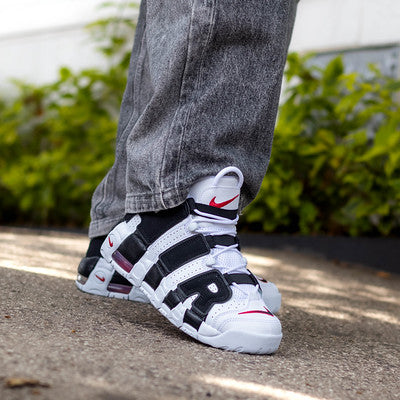 NIKE AIR MORE UPTEMPO WHITE BLACK GS
