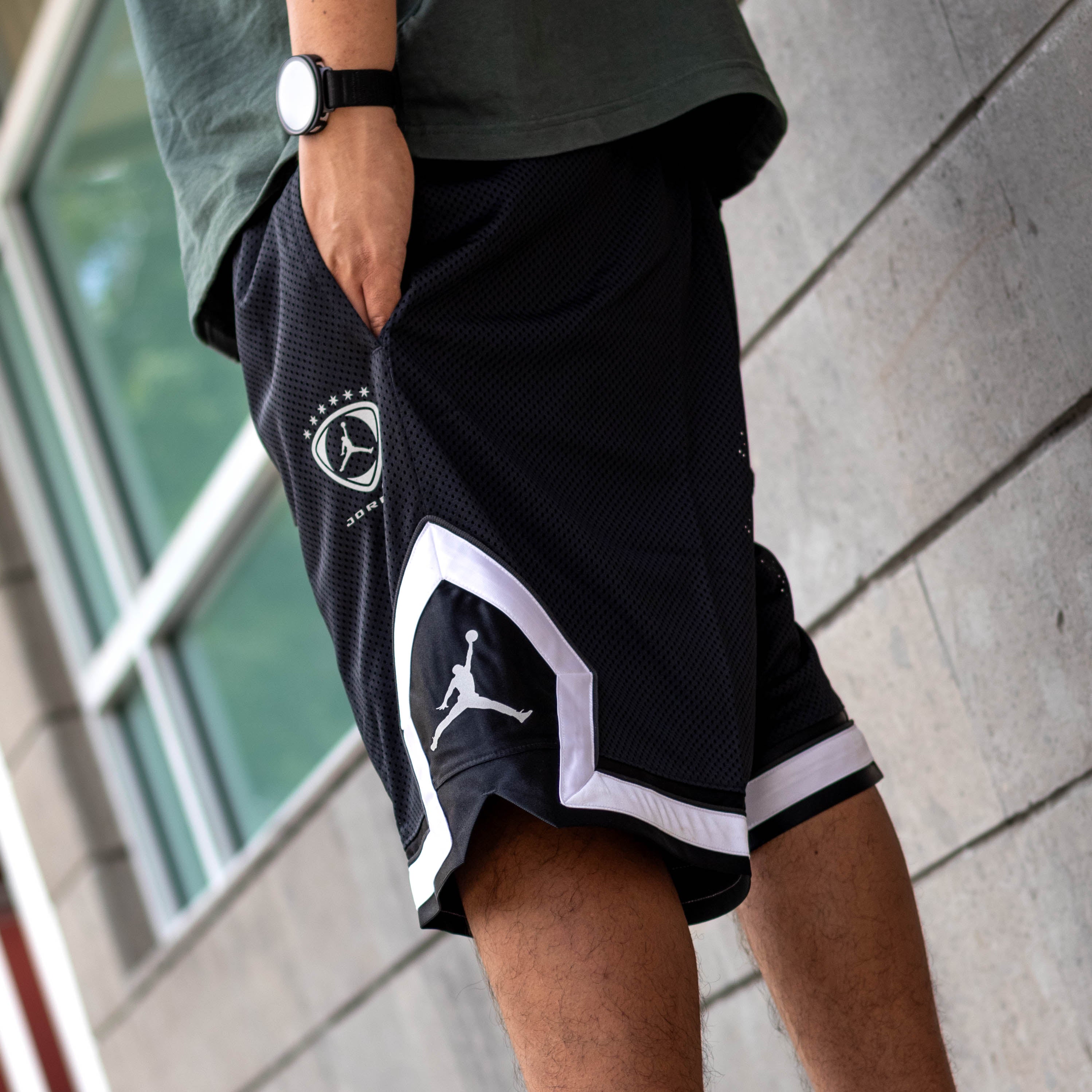 JORDAN SHORT DIAMOND BLACK ESC