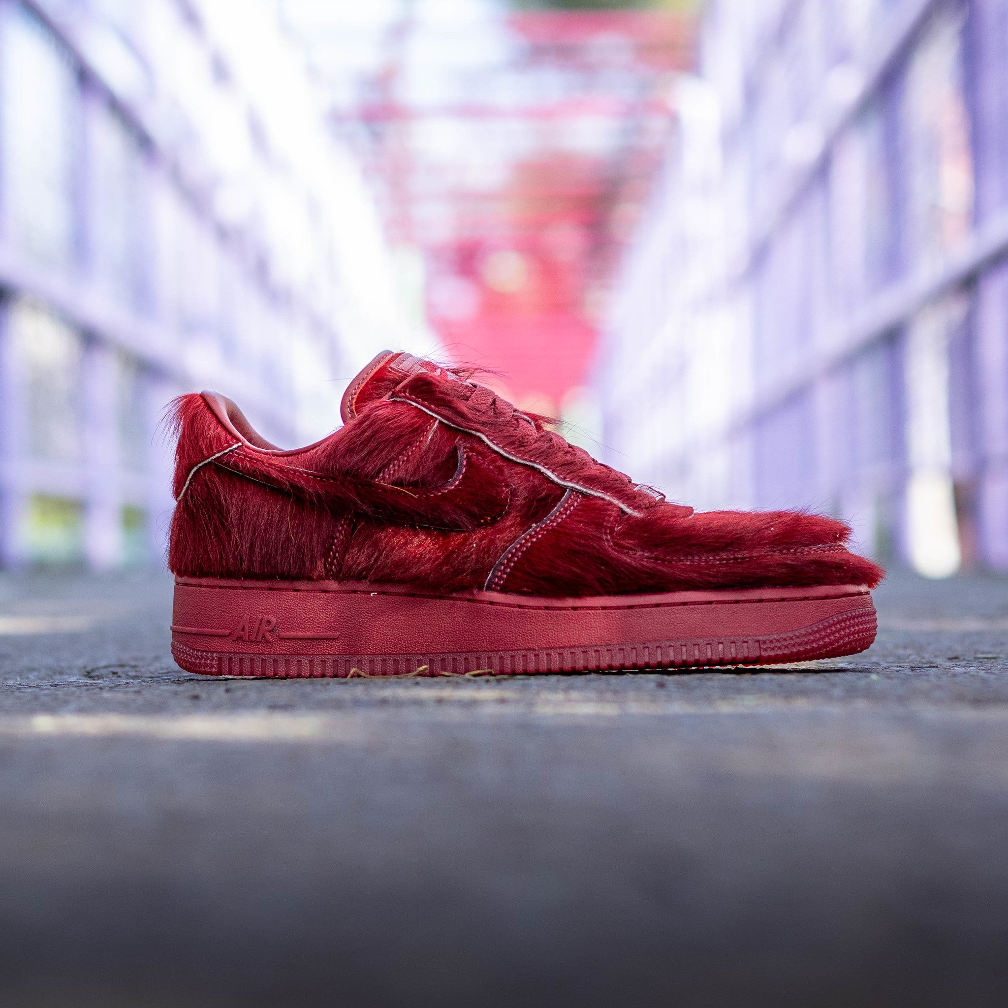 NIKE AIR FOCE ONE PONYHAIR RED