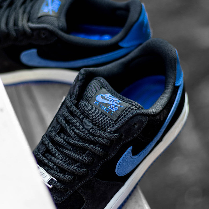 NIKE SB AIR FORCE ONE BLACK AND GAME ROYAL