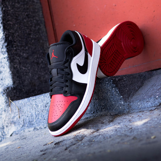 AIR JORDAN 1 LOW BRED TOE 2