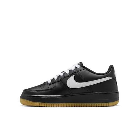 NIKE AIR FORCE ONE LOW OLDER KIDS BLACK WHITE GS NB