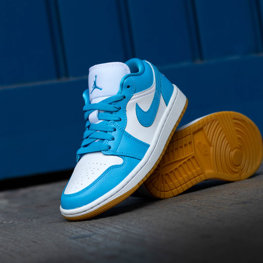 AIR JORDAN 1 LOW DARK POWDER BLUE GUM W