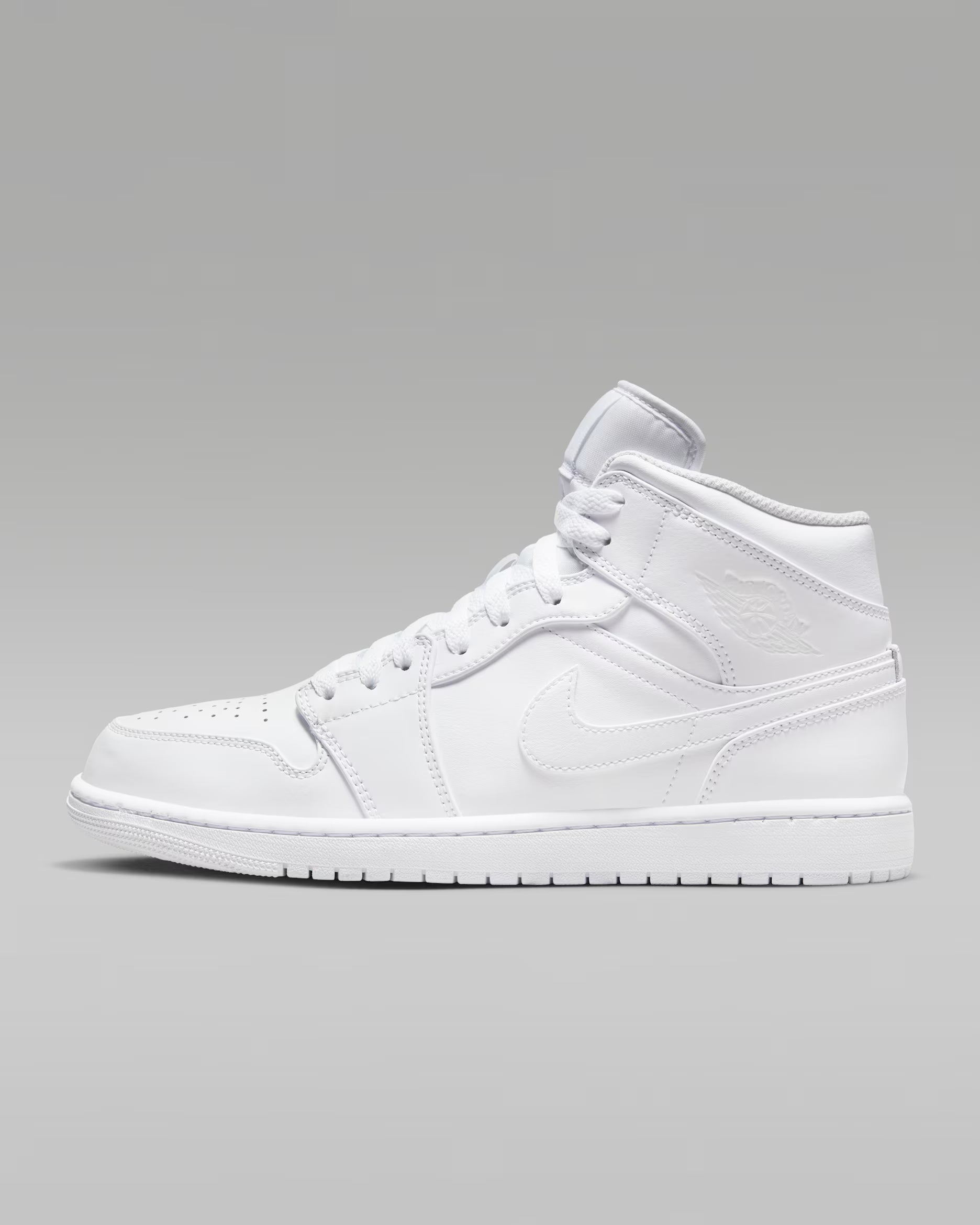 AIR JORDAN 1 MID TRIPLE WHITE NB