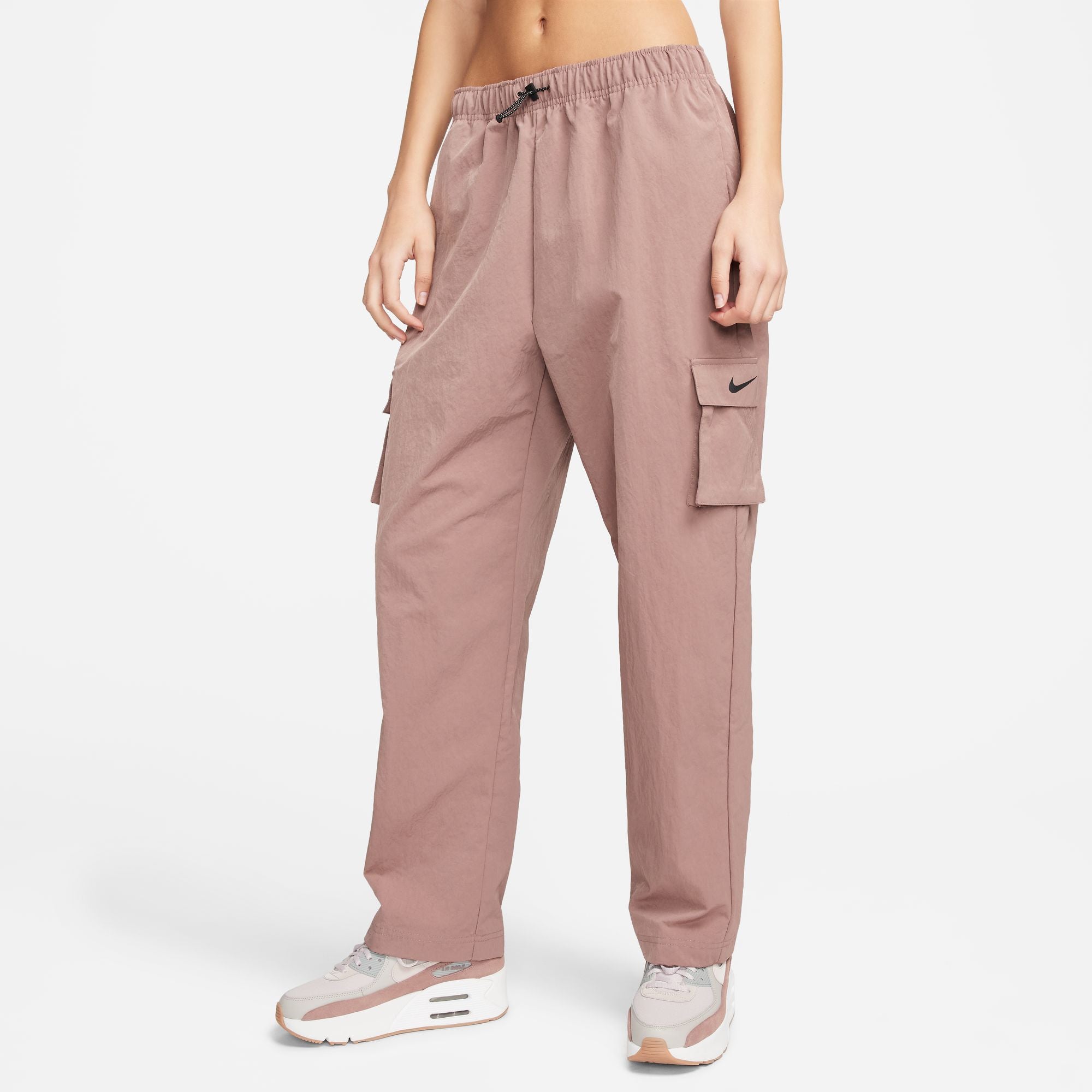 NIKE CARGO PANTS WOVEN HIGH RISE MAUVE