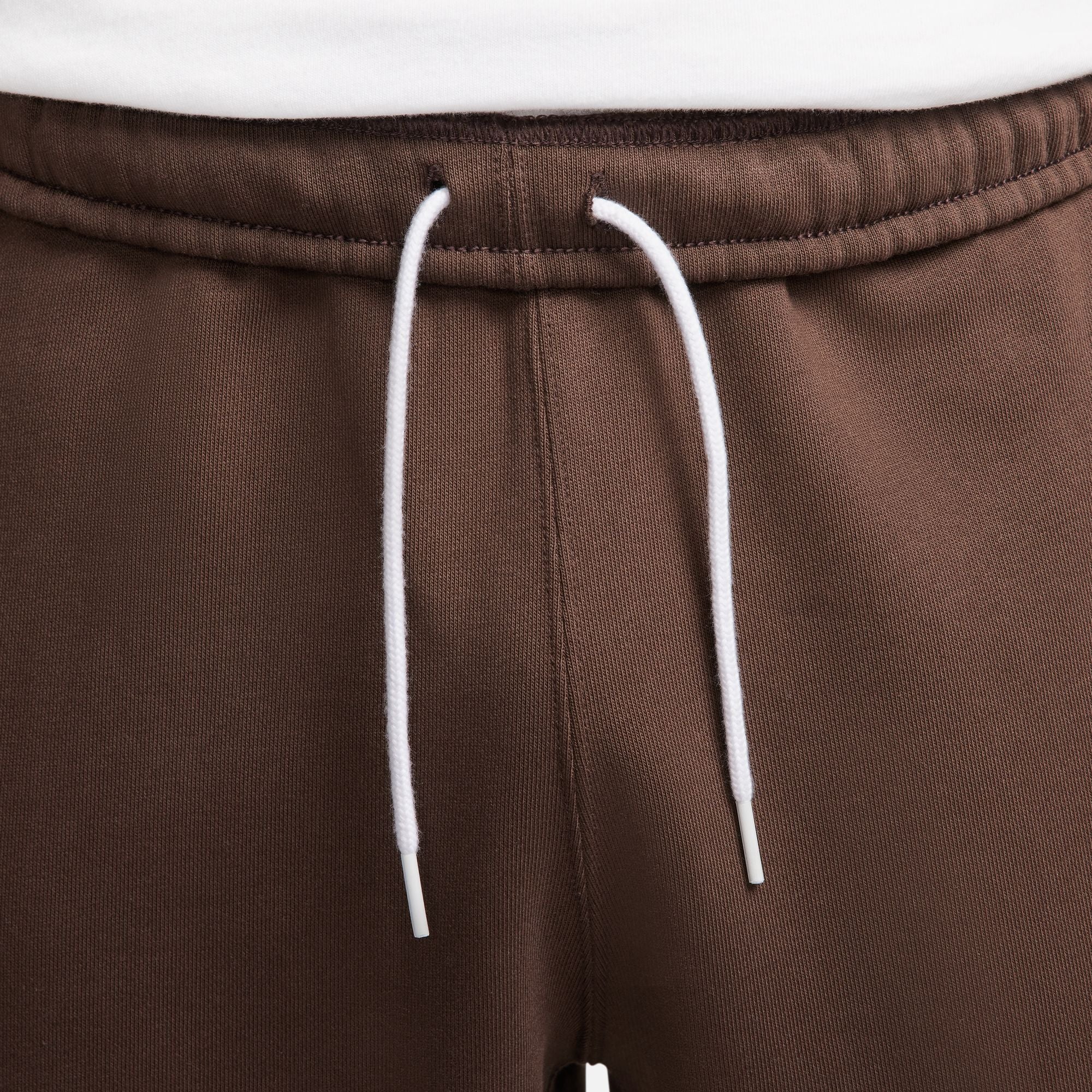 NIKE PANTS SOLO SWOOSH FLEECE BROWN