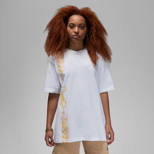 JORDAN TEE WHITE CHAIN GOLD