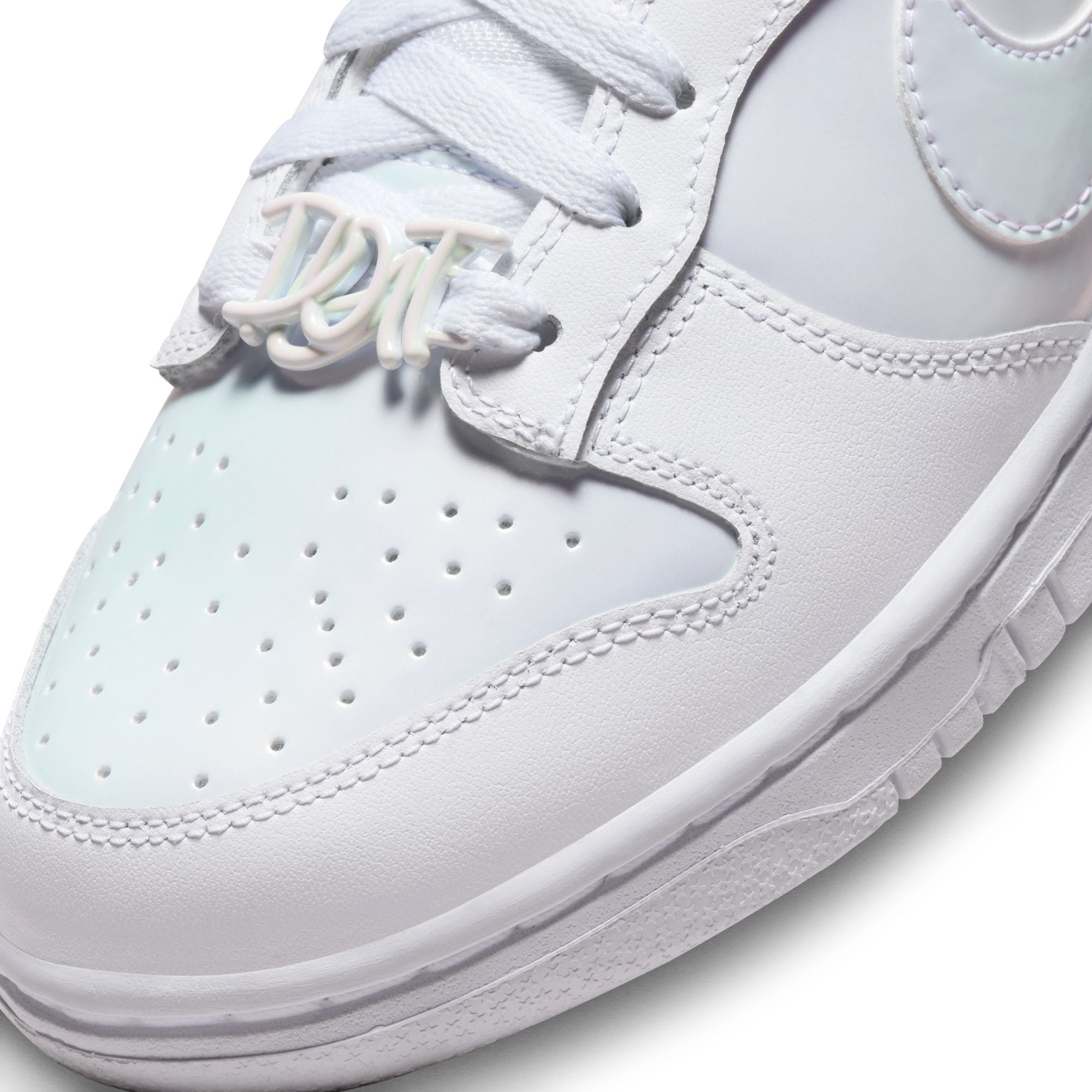 NIKE DUNK JUST DO IT WHITE IRIDESCENT
