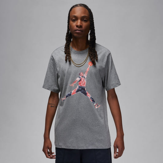 JORDAN TEE WATERCOLOR JUMPMAN GREY