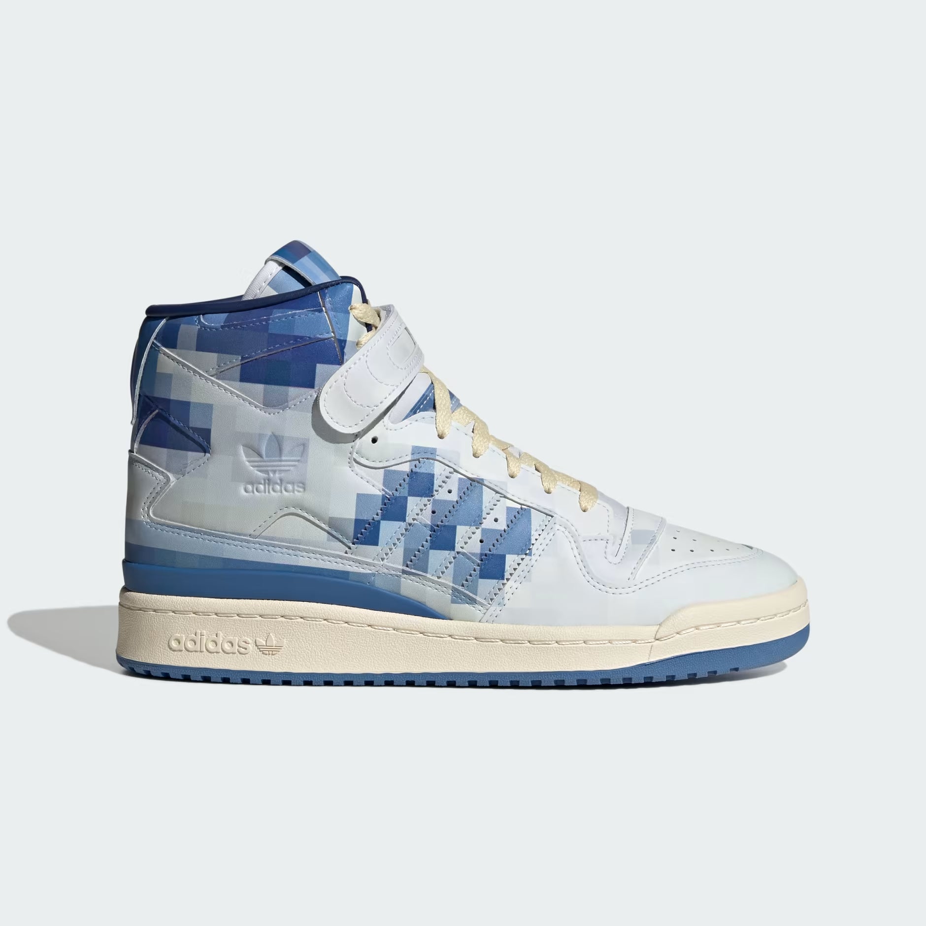 ADIDAS FORUM 84 HI CLOSER LOOK WHITHE BLUE