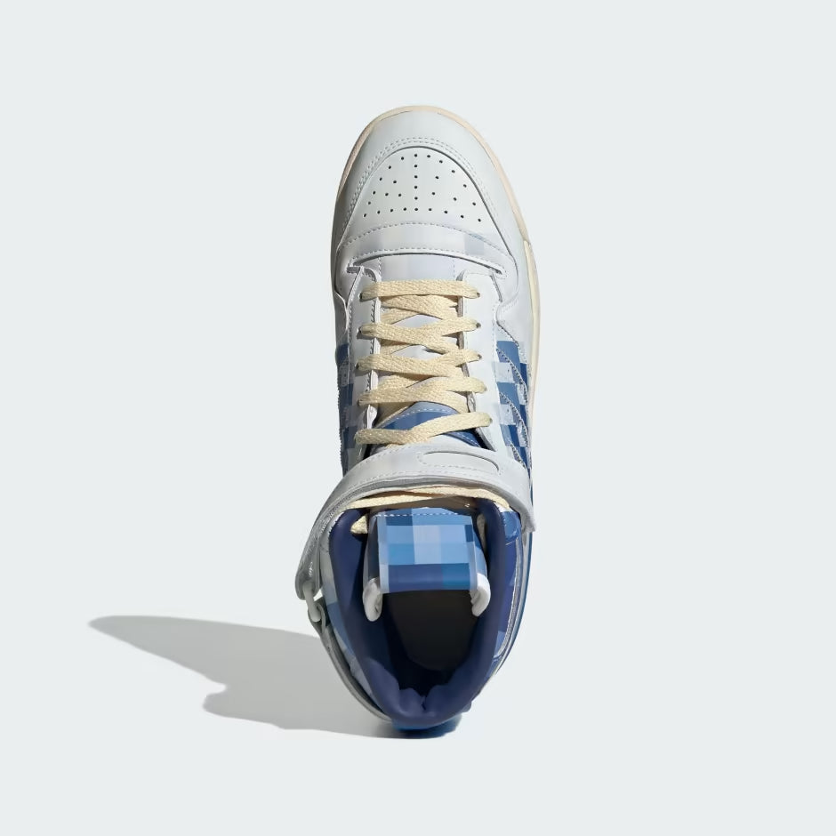 ADIDAS FORUM 84 HI CLOSER LOOK WHITHE BLUE