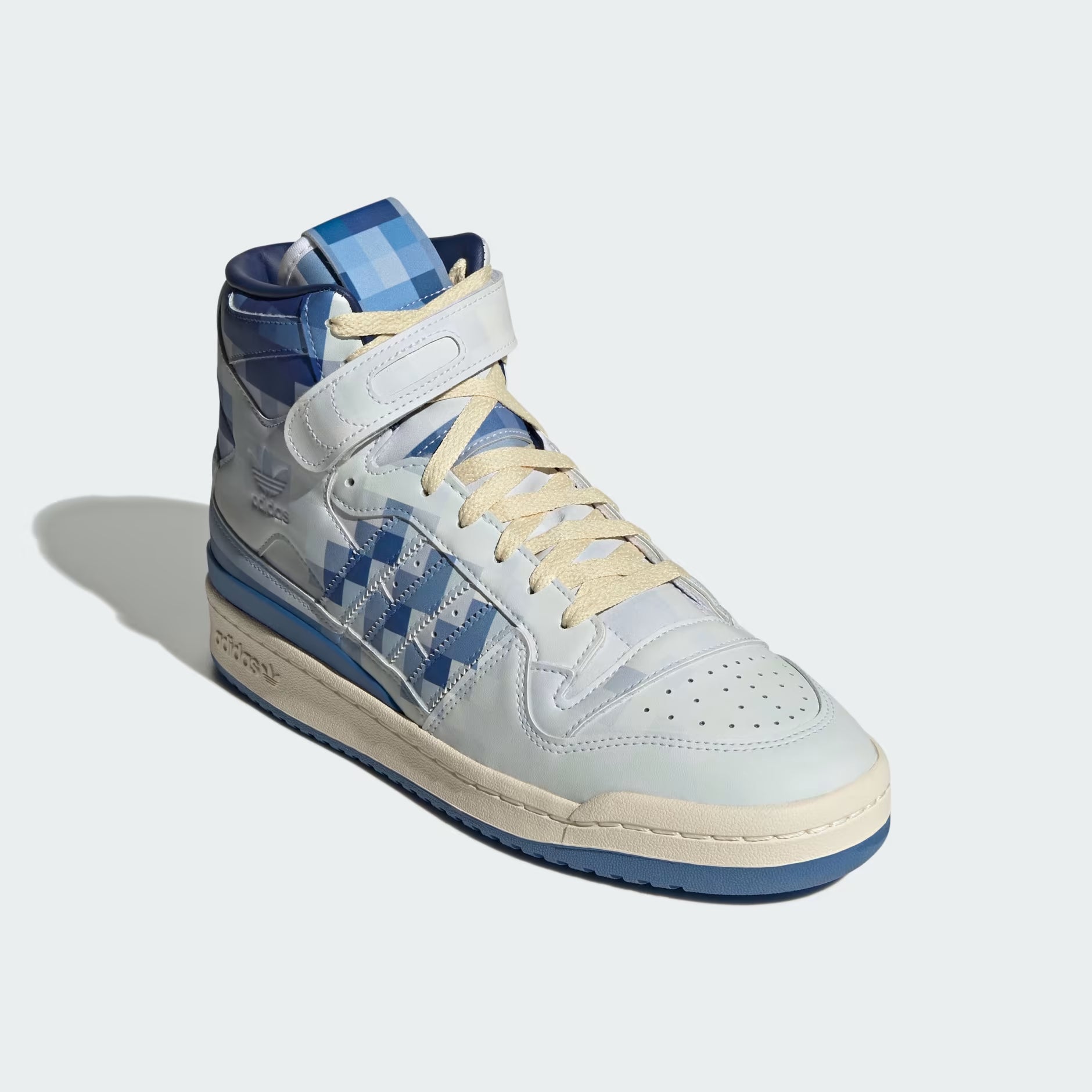 ADIDAS FORUM 84 HI CLOSER LOOK WHITHE BLUE