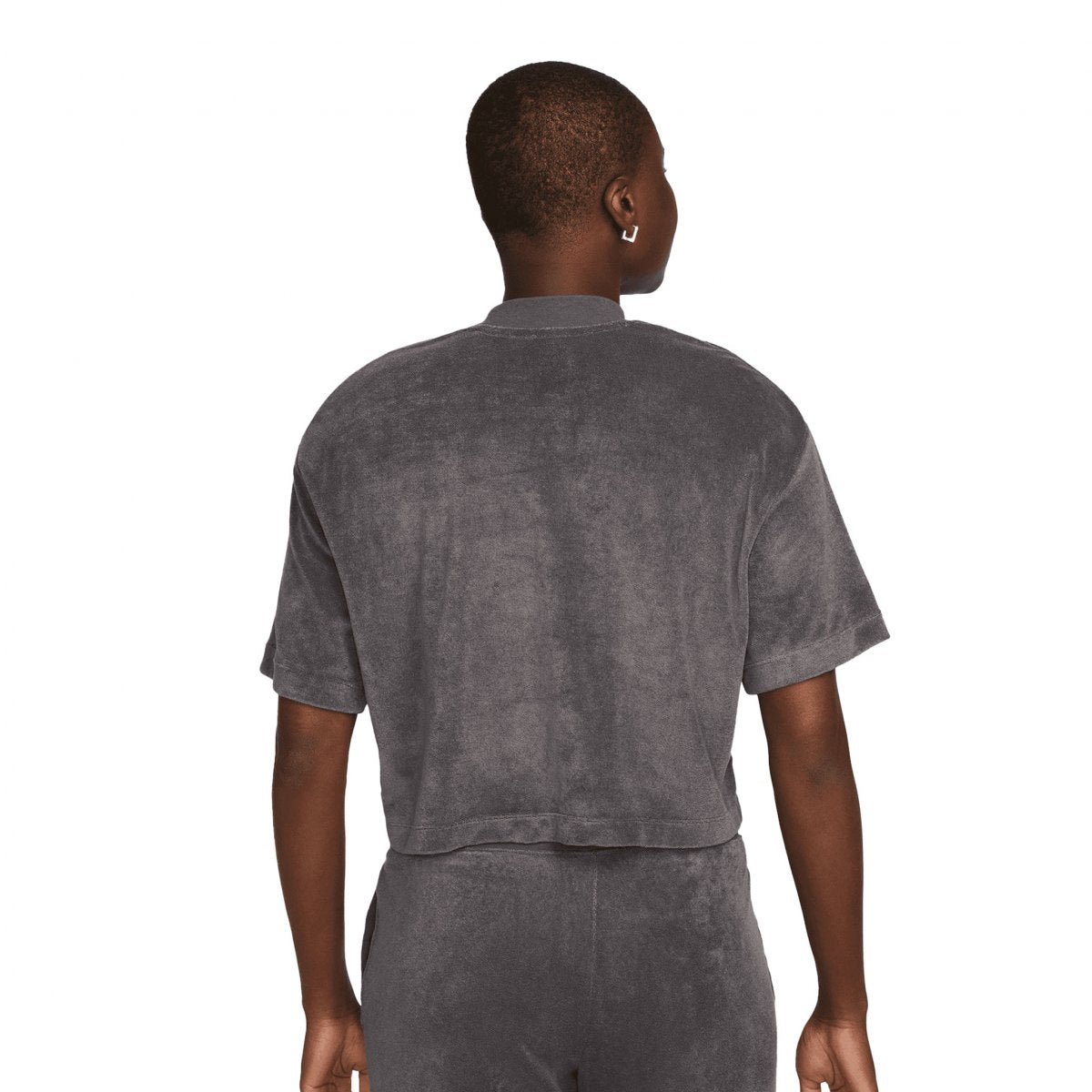 NIKE TEE FELP TOP BLACK GREY