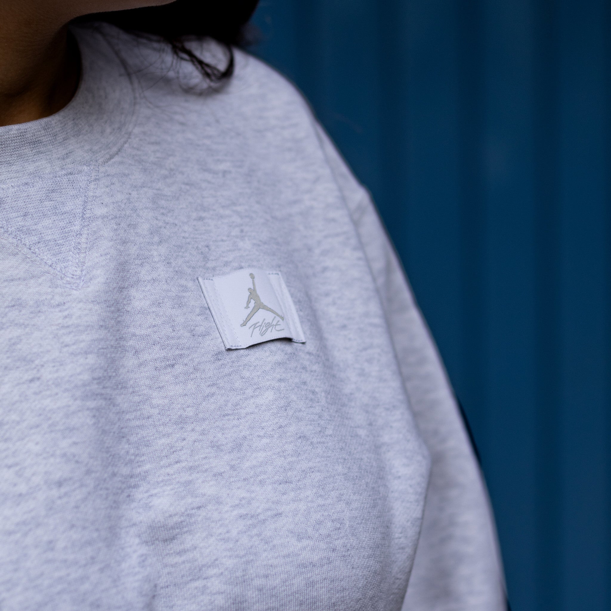 JORDAN FLIGHT CROPPED JUMPMAN BOX GREY-