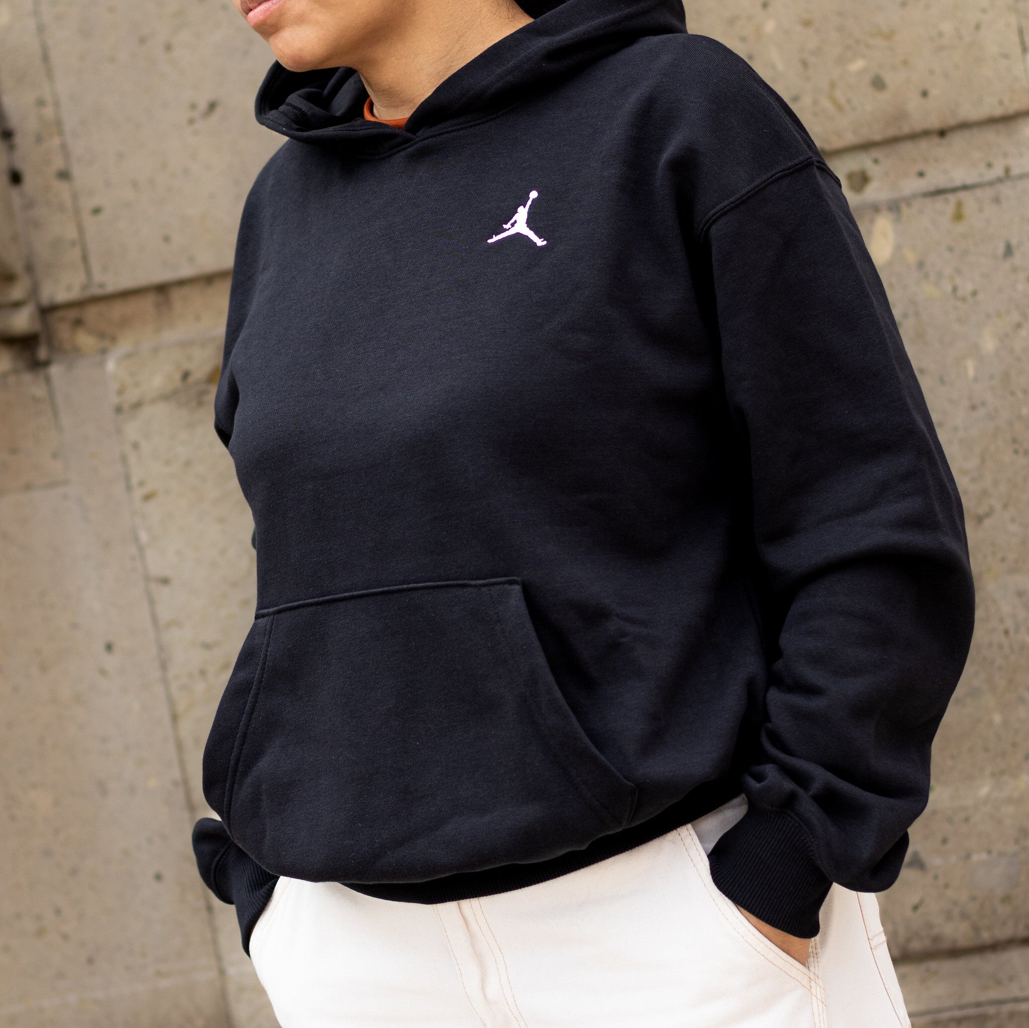 JORDAN HOODIE BLACK MINI LOG