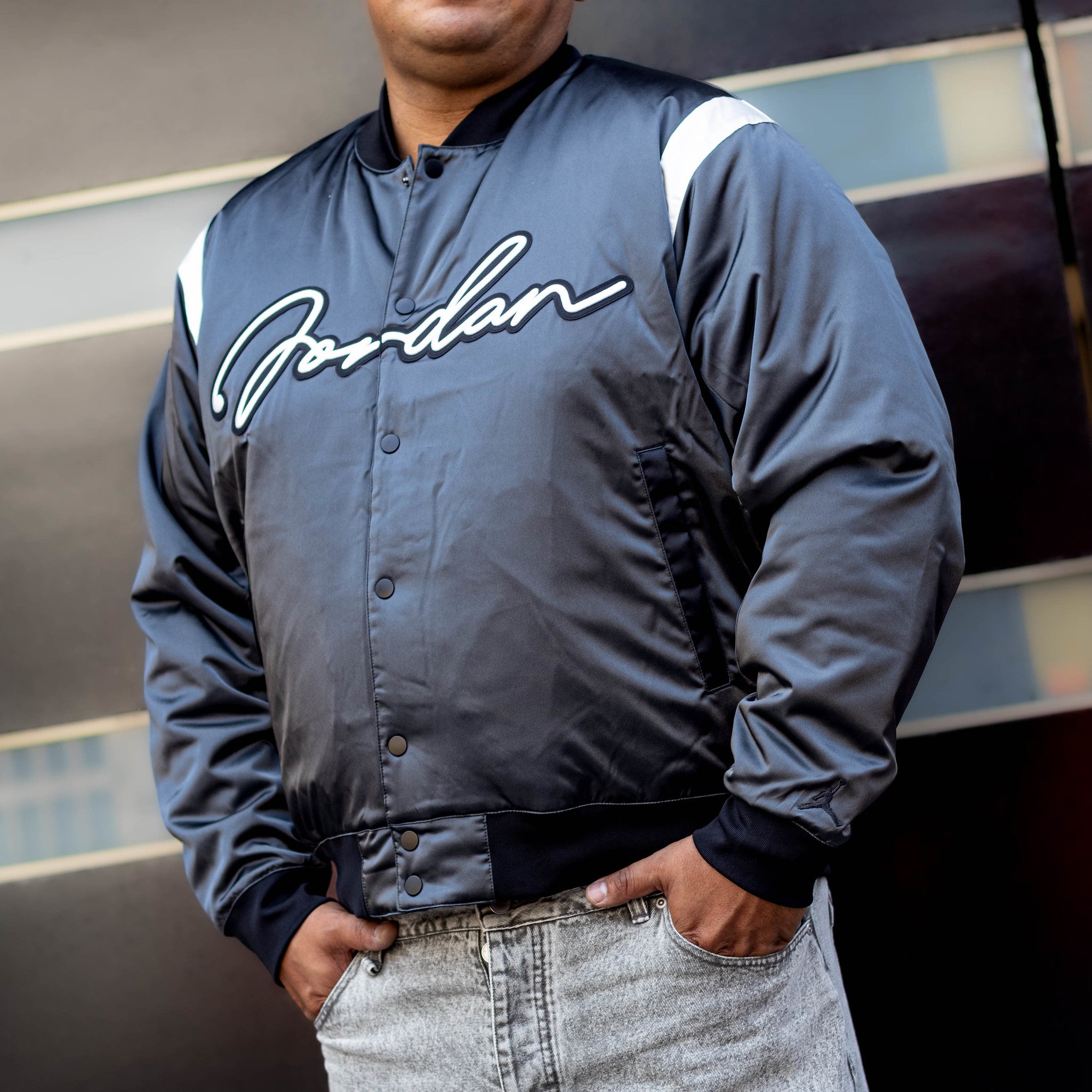 JORDAN VARSITY JACKET MVP OFF NOIR