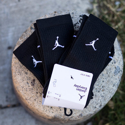 JORDAN SOCK LARGE BLACK-DX9632-010-A