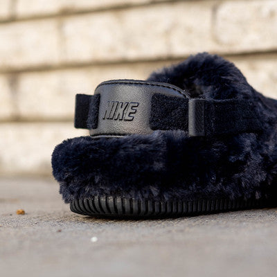 NIKE CALM MULE FUR BLACK W