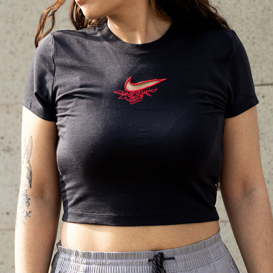 NIKE SLIM CROPPED-TEE BLACK