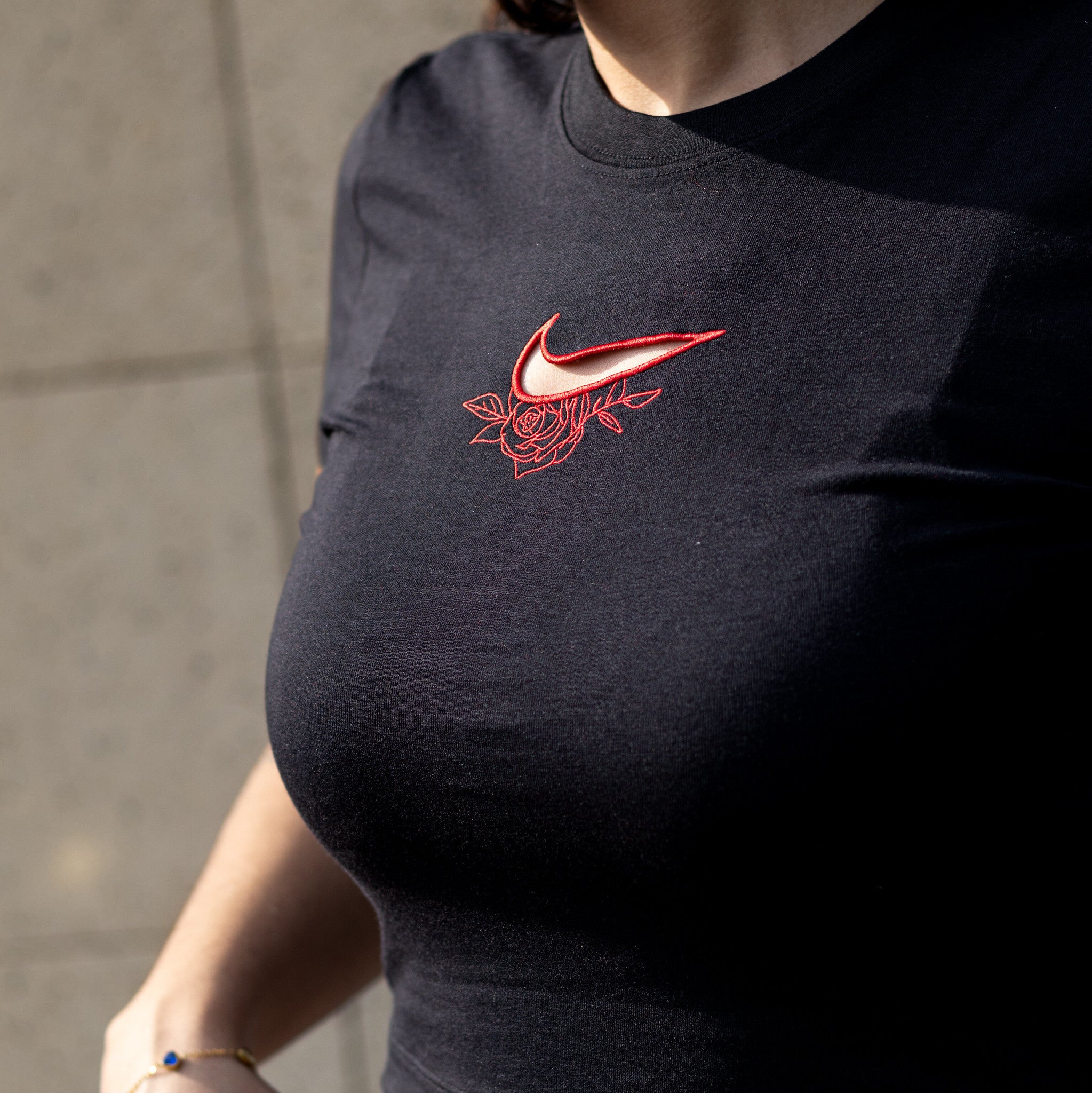 NIKE SLIM CROPPED-TEE BLACK
