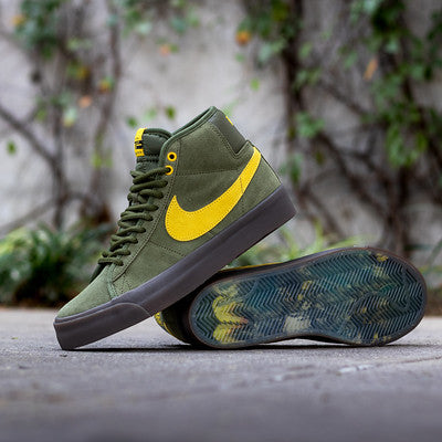 NIKE SB BLAZER MID ANTIHERO ROUGHT GREEN AND YELLOW-HM5838-300-D