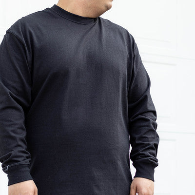 NIKE TEE LONG WOOL BLACK-HF6803-010-B
