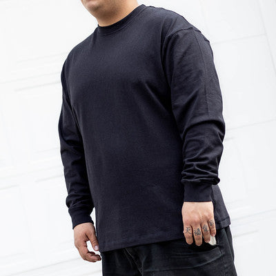 NIKE TEE LONG WOOL BLACK-HF6803-010-D