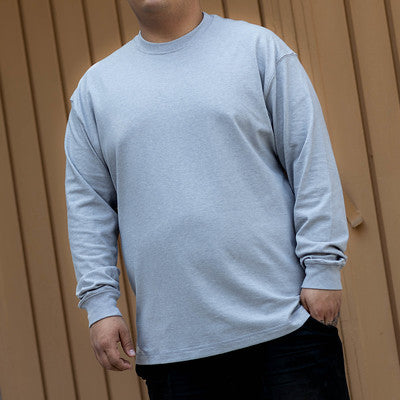 NIKE TEE LONG WOOL SILVER-HF6803-048-A