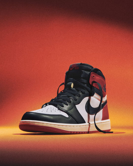 AIR JORDAN 1 HIGH BLACK TOE REIMAGINED