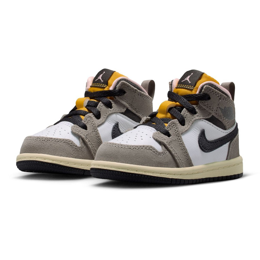 AIR JORDAN 1 MID WHITE OIL GREY TD NB