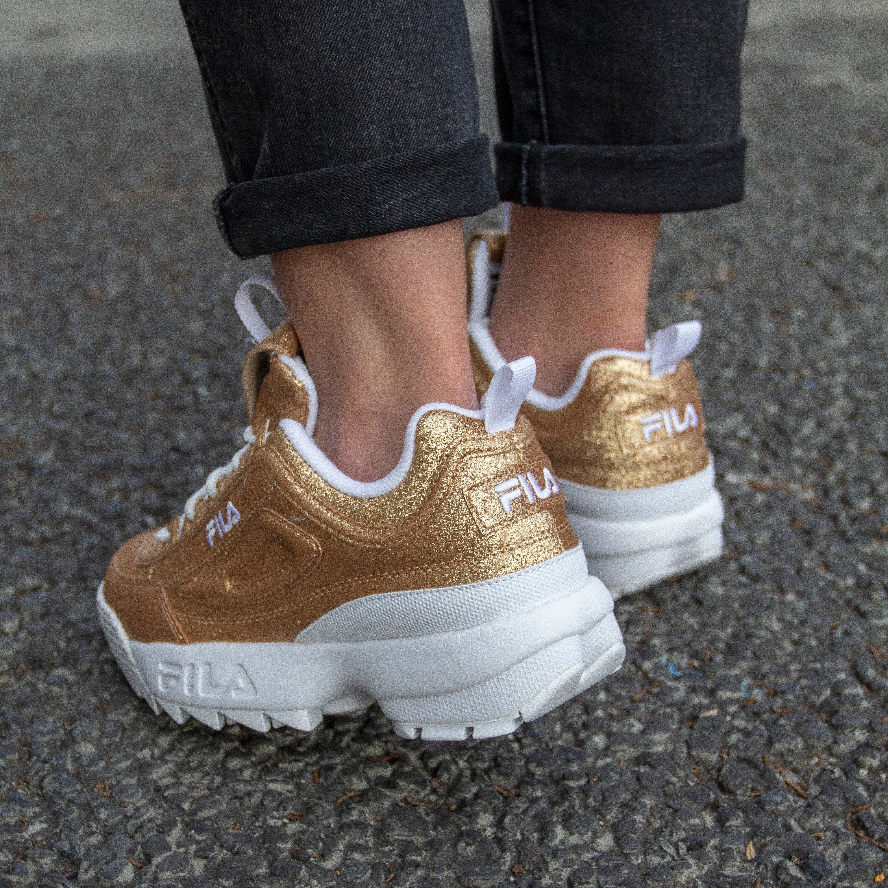 FILA DISRUPTOR GLITER GOLD