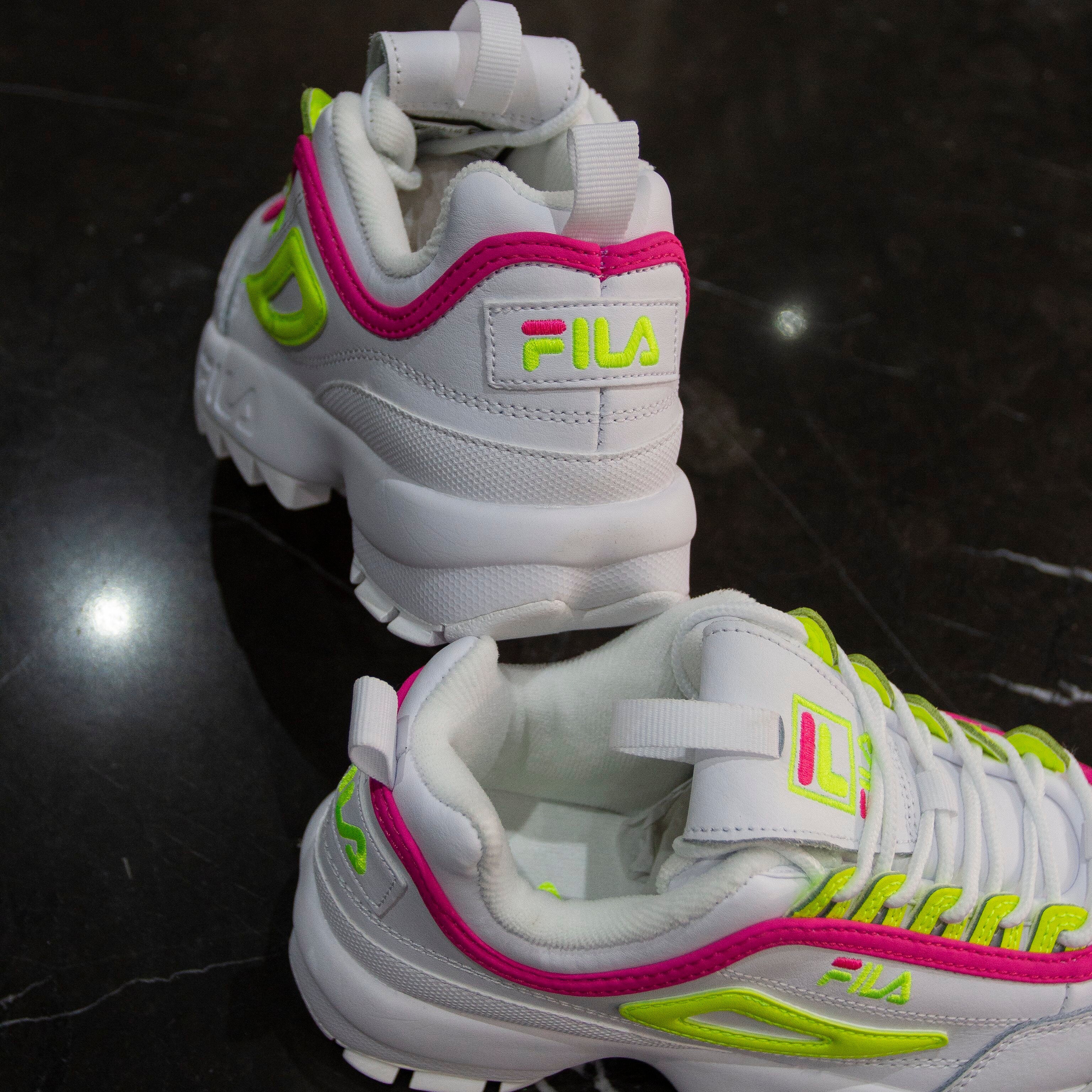 FILA DISRUPTOR WHITE LINES VOLT