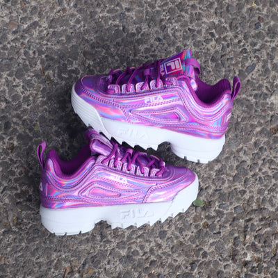 FILA DISRUPTOR LIQUID LUSTER PURPLE KIDS