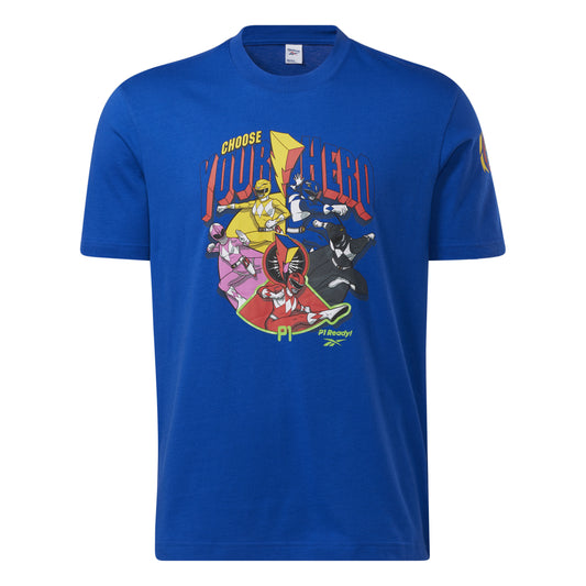 REEBOK POWER RANGERS TEE BLUE SUPER