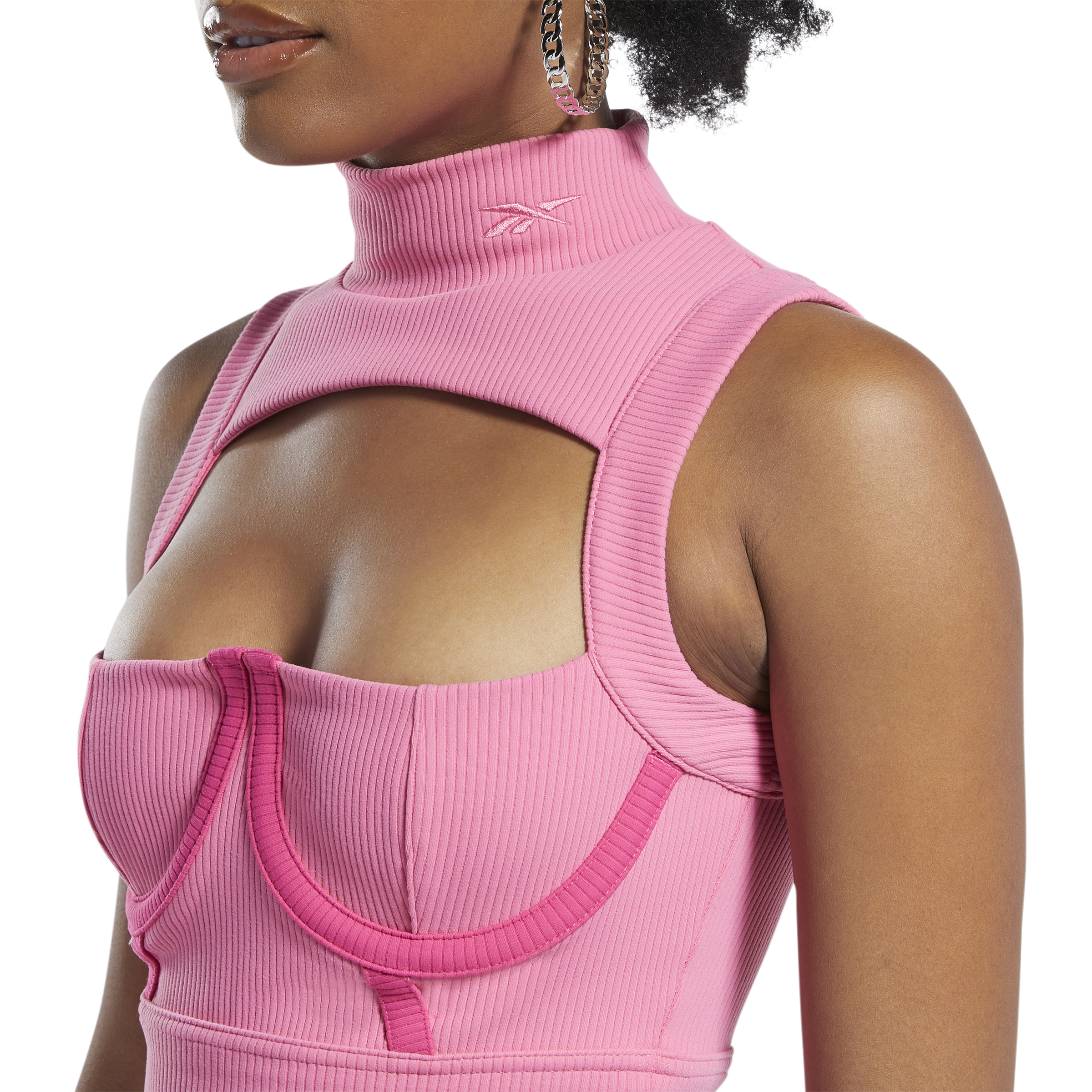 REEBOK CROP CARDI B ASTPNK