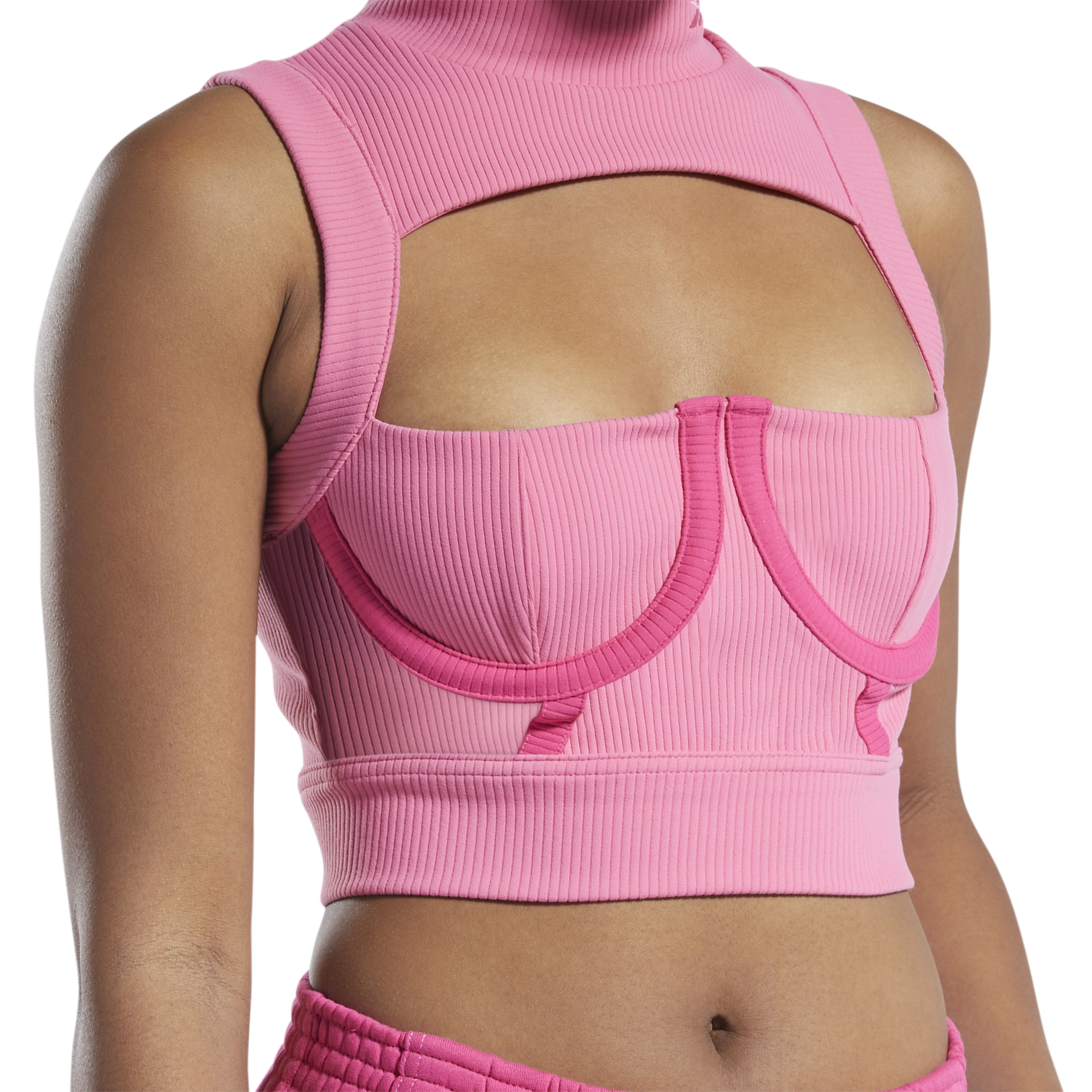 REEBOK CROP CARDI B ASTPNK